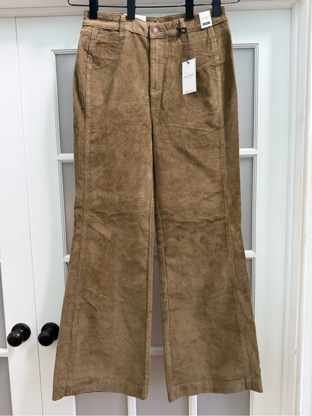 Judy Blue High Waist Olive Corduroy Retro Wide Leg Jeans Size 9/29 - Picture 10 of 16